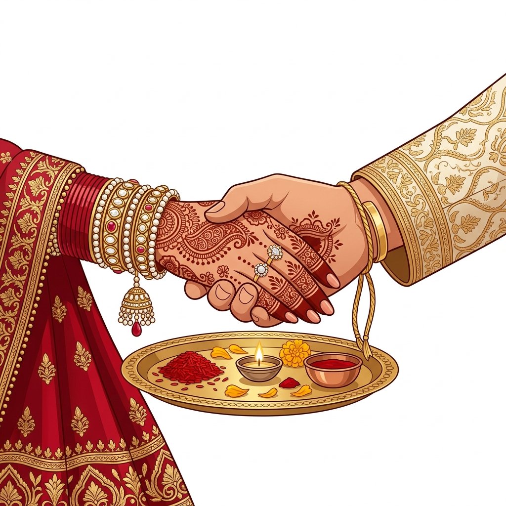 Marwadi Matrimony wedding hands